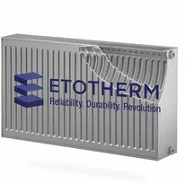 ETOTHERM plieno radiatorius T33xH600xL900 K šoninio pajungimo (360116)