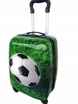 Kelioninis Vaikams skirtas lagaminas su futbolo dizainu – 4 ratukai, puikiai tinka kelionėms