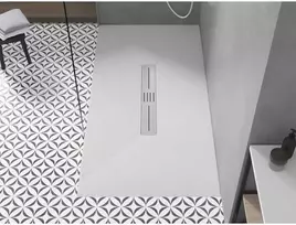 Stačiakampis dušo padėklas Mexen Toro SMC, 170 x 90 cm, Baltas+Inox