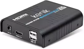 HDMI ilgintuvas-imtuvas Kenik KG-EX120HDMI-U/IP/4K6/Rx vaizdo įrašymo įrenginys + pelė per susuktą porą