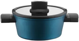 Aliuminio puodas su dangčiu Azzurro 28 cm 6 l AMBITION