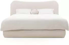 Novanook Apmušalas lova, DOMINIQUE, 160x200 cm, Smėlio spalvos