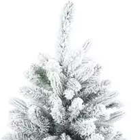 Dirbtinė Kalėdų eglutė su 300 LED Balta 240 cm PE ir PVC