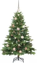 Dirbtinė Kalėdų eglutė su 150 LED Žalia 120 cm PE ir PVC