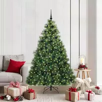 Dirbtinė Kalėdų eglutė su 300 LED Žalia 210 cm PE ir PVC