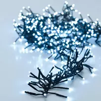 Christmas Decoration Kalėdinės eglutės lemputės, 3000 LED lempučių grandinėlė, laikmatis, šaltai balta