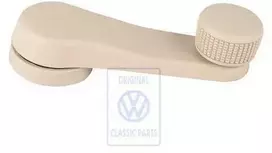 VAG Langų Kėlimo Rankena Kreminis rusvai gelsvas Polo 6R 9N 9N3 2002 2009 Originalus 6Q0837581A3PT