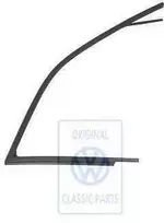 Vag Stiklo Vairo Gidas Satino Juodas Passat B3 B4 88 97 Originalus 3A0837432B41