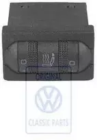 Vag Caddy Mk2 Pickup Passat B4 T4 Šildymo Sėdynės Perjungiklis Juodas Originalus 3A096356301C