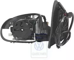 Vag Golf Mk5 2004 2005 Galinio Veidro Rėmelis Satin Juodas Originalus 1K2857507A9B9
