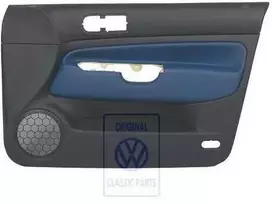 Vag Golf Mk4 1998 2002 Durų Aplankas Odinis Juodas Mėlynas Originalus 1J4867012ELHSE
