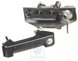 Vag T4 T4 Syncro Dešinės Užpakalinės Slidinčios Durų Slenkantis Raktas Originalus 701898081B