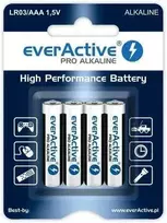 LR03 (AAA) „everActive Pro“ šarminės baterijos (4 vnt. lizdinėje pakuotėje)