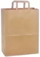 Volunta Pak Maišeliai maisto išsinešimui KRAFT, popieriniai, 32 x 17 x H 28 cm, 250 vnt