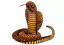 Pliušinis žaislas Gyvatė - Karališkoji kobra, ruda, 100 cm