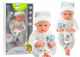 Lėlė kūdikis su čiulptuku ir antklode, 35 cm