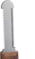 „Show Tech“ Trio-Trim Stripping peilis – 3 viename, medinė rankena, nuo vidutinio iki itin smulkaus dantuko