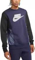 Nike Džemperis Vyrams Nsw Hybrid Flc Crew Mėlyna DJ5075 451