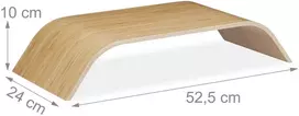 Laikiklis Relaxdays Stovas ekspozicijai, 10x52,5x24 cm, rudas (Ekspozicinė prekė)