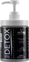 Artero Detox Vital Kaukė 650ml – Valomoji priežiūros kaukė su aktyvuota anglimi, giluminio valymo formulė
