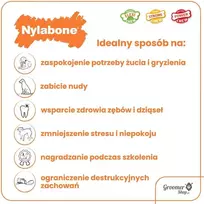 Nylabone Dura Chew Ring Original – Patogus vištienos skonio kramtomasis žaislas, ilgaamžis dizainas