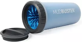 Dexas Lidded Mudbuster Didelis – Silikoninis Šunų Letenų Valiklis su Sandariu Dangteliu, Mėlynas, Dydis L