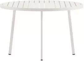 Venture Design Valgomasis stalas, 120 cm, smėlio spalvos, aliuminis