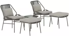 Venture Design Lauko poilsio baldų komplektas Zakynthos rudas