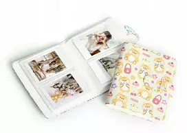 LoveInstant Foto albumas 64x skirtas Fujifilm INSTAX Mini 99 41 12 40 11 EVO LiPlay Link / Rožinis meškiukas - Nice