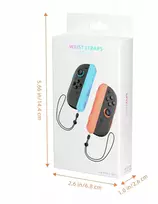 JYS 2x vertikalaus sukibimo laikiklis Joy-Con + dirželis JYS-NS2280, skirtas Nintendo Switch 2, mėlyna - oranžinė (SB11087)