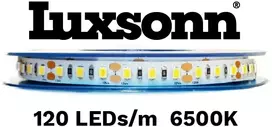 12W/m LED juosta LUXSONN, 120 LED/m, 6500K, 12V, 5m ritė