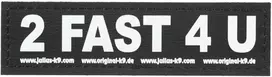 Julius-K9 2 Fast 4 You lipdukas – Velcro tvirtinimas, mažas dydis, 2 vnt.