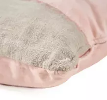 Bazaar Pagalvėlės užvalkalas 30x50 cm rožinis lininis veliūras