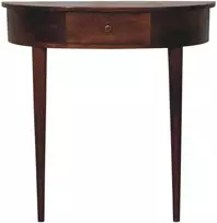 Artisan Furniture Sieninis mango medienos konsolinis staliukas su stalčiumi, kaštono atspalvio