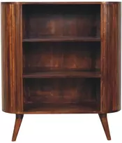 Artisan Furniture Cortez atvira mango medienos spintelė, kaštono atspalvio