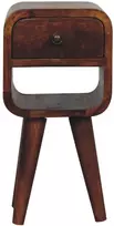 Artisan Furniture Riešutmedžio atspalvio mini naktinis staliukas, 20 cm