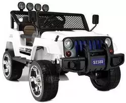 Elektromobilis vaikams S2388 Jeep 4x45W, baltas
