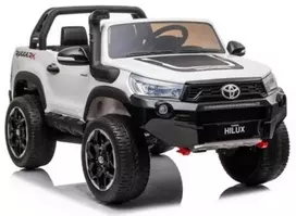 Elektromobilis vaikams Toyota Hilux dvivietis, baltas