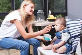 Babytolove Kėdės užvalkalas - mėlynos juostelės