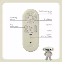 Tiny Love Kvėpuojantis minkštas žaislas - Koala Snuggly Buddy