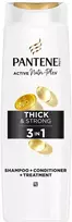 Plaukų šampūnas, kondicionierius ir intensyvi priežiūra PANTENE Thick&Strong 3in1, 325 ml