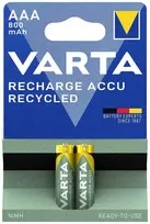Baterija - Varta Recharge Accu Recycled AAA 800 mAh 1.2V 2 vnt
