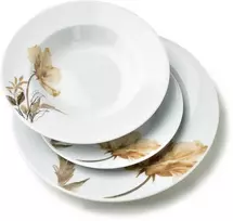 Affek Design LEA BEIGE pietų rinkinys 18 dalių 21,8 cm / 19,2 / 27 cm sriubos lėkštė 220 ml