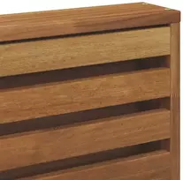 Lauko baldų komplektas Lauko sofos komplektas 7 vnt. Natūrali ir šviesiai pilka