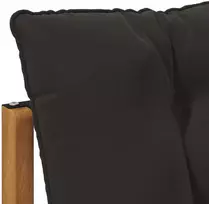 2 vnt. Lauko vidurinė sofa Kietas akacijos medis ir tekstilenas
