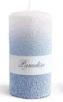 Mondex PARADISE žvakė, didelis cilindras, 7x7x17,5 cm, parafinas, mėlyna