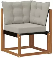Lauko kampinė sofa Kietas akacijos medis ir tekstilenas