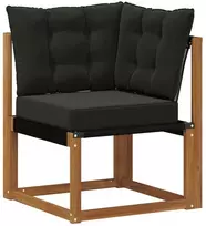 Lauko kampinė sofa Kietas akacijos medis ir tekstilenas