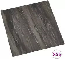 Grindų lentos Tamsiai pilka 5,11 m² 55 vnt. PVC
