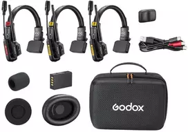 Garso įranga - Godox Skytalk Air 3S interkomo sistema 3 vartotojams 500m 20h baterija